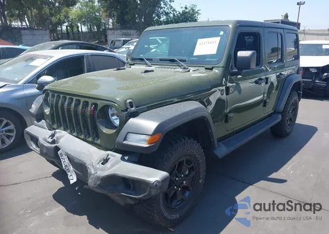 2021 Jeep Wrangler Unlimited Sport S 4X4 из США, поврежденный, VIN 1C4HJXDG7MW856138